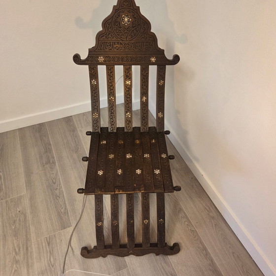 Sedia pieghevole antica, Sedie pieghevoli, Legno, Marrone (foto 7 di 14)