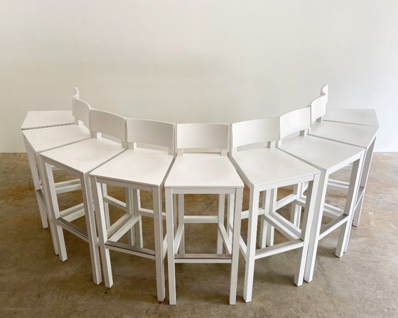 Image 1 of 4x Moooi AVL Shaker Barkruk Door Joep Van Lieshout