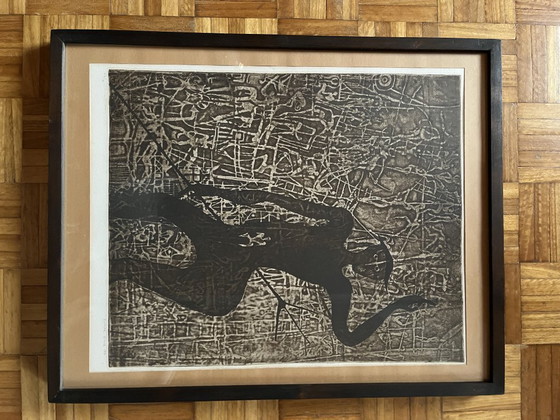 Signed Elmar Gille Artwork Collection in Original Frames (Set of 7) + Illustrated Monograph (1974) (photo 14 of 24)
