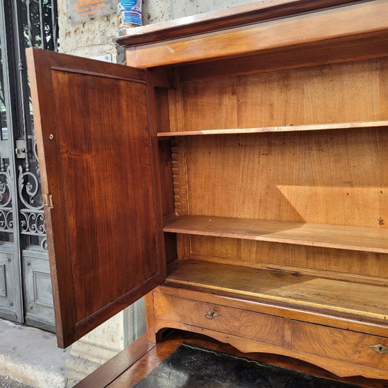 Image 1 of Bureau / Escritorio Bonheur du jour, caoba y cuero, Directorio, p. s. XIX - Francia