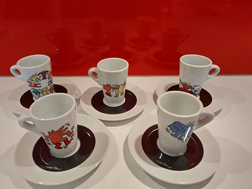 Tazzine da caffè espresso Keith Haring (5 set) Tognana