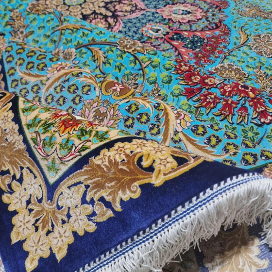 Alfombra turca contemporánea de seda | Anudada a mano | Alfombra de lujo | 200 × 300 cm (79 × 118 pulgadas) (photo 8 of 9)