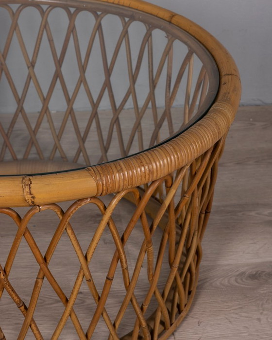 Vintage 1970s Italian Design Bamboo Coffee Table – Side tables (photo 9 of 9)