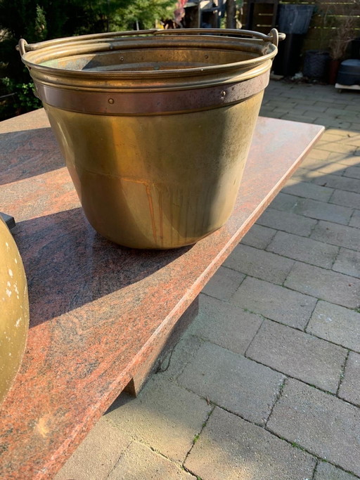 Koperen planten pot voor binnen of buiten 