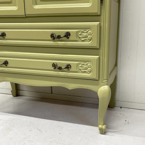 Mobile TV Queen Anne Restyle Verde Oliva Credenza Cassettiera – Credenze alte, Wood (photo 8 of 12)