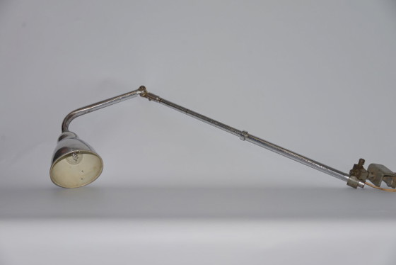 Table lamp by Alphonse Pinoit for Ki-e-klair, 1950s, Metal, Chrome, Silver, Industrieel (photo 6 of 11)