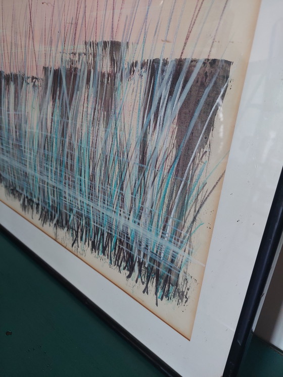 Image 1 of Original Signed Abstract Impressionist Watercolour Painting.