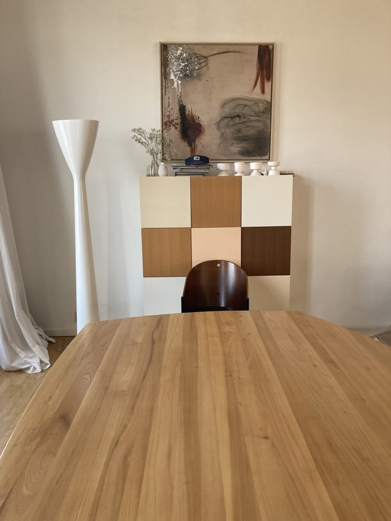 Image 1 of Grande table design en chêne massif - Faas van Dijk - Ozenfant - Linteloo