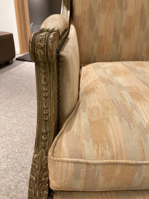 Image 1 of Antique Armchair With Fabric Upholstery