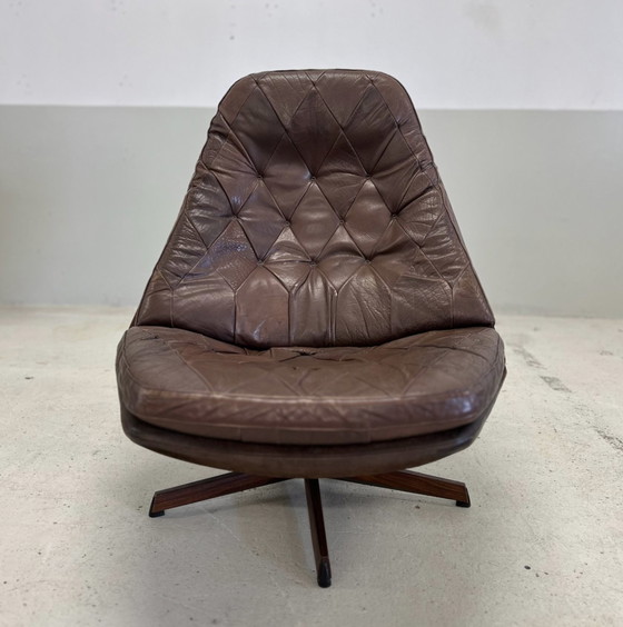 Image 1 of Chaise longue vintage danoise inclinable par Madsen & Schübel, 1970S