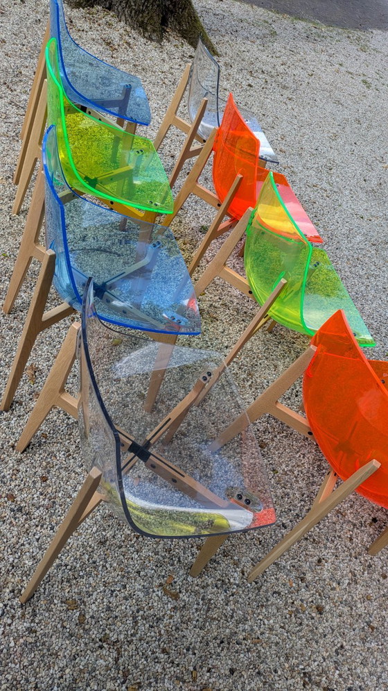 Image 1 of 8x sedia Skitch AKA in plexiglass di Jean Marie Massaud