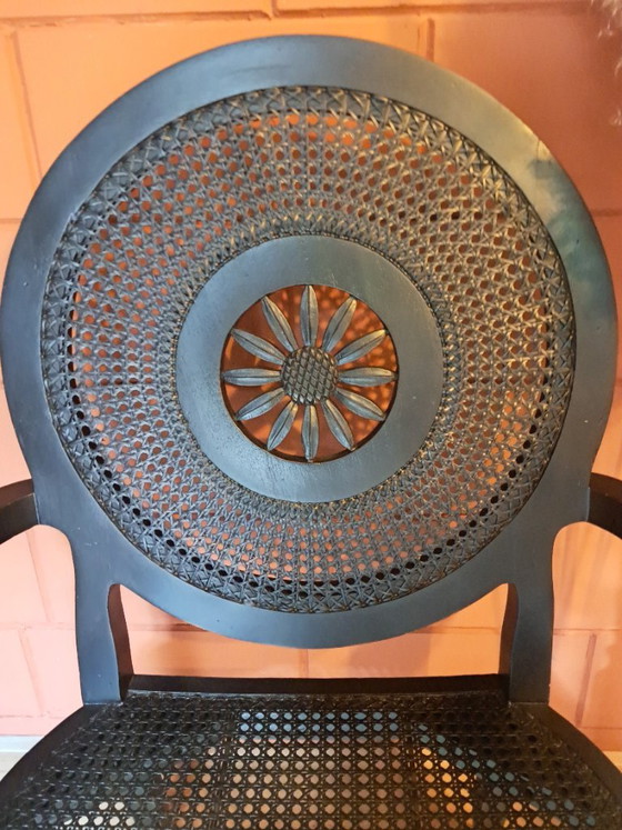 Vintage Cane Chair – Armchairs, Rattan (photo 4 of 5)