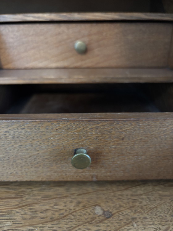 Antique secretary desk, 1910-1930, Neo-Renaissance – Wall cabinet, Wood (photo 5 of 15)