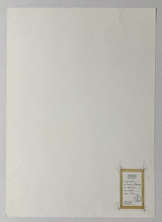 Image 1 of Sandro Trotti silkscreen print, 50x70cm, homage to Kennedy, abstract, modern