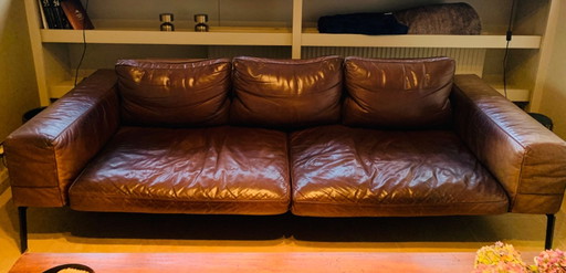 Canapé 3 places Flexform en cuir – 3 5 zitsbanken, Leather (photo 2 of 5)
