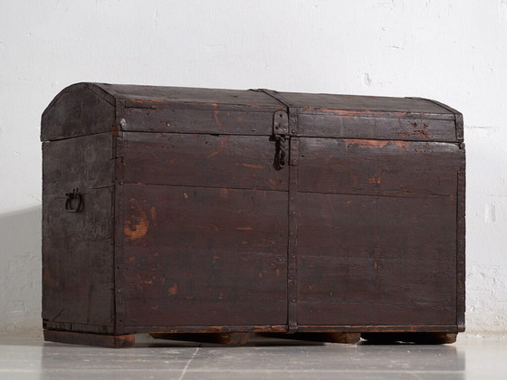 Kleine donkergekleurde antieke kist (ca. 1900) #21 – Ladekasten, Rustic (photo 16 of 40)