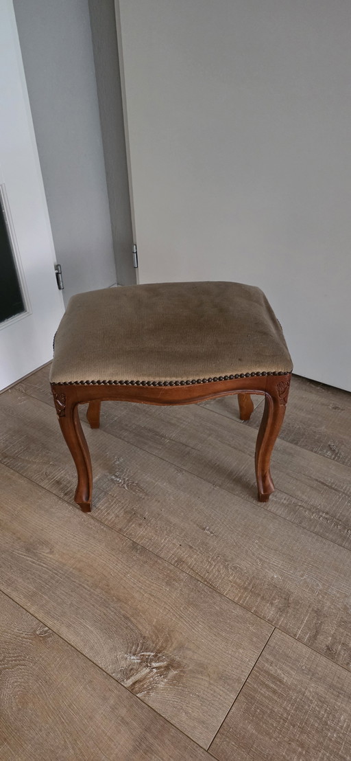 Louis XIV stoeltje met voetenbank
