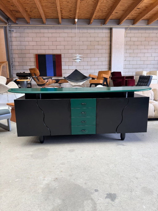 Vintage-Sideboard im postmodernen Stil von Peter Maly – dressoirs, Wood