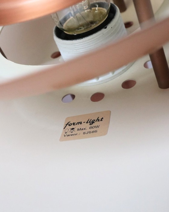 Vintage Danish Copper Pendant Lamp Formlight – Fog & Mørup, Metal (photo 12 of 14)