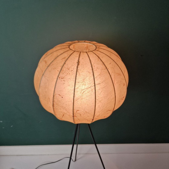 Image 1 of Lampadaire vintage en forme de cocon de Goldkant Leuchten – Allemagne, années 1960/70