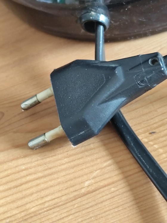 Image 1 of Vintage tafellamp in Space Age-stijl, oranje gerookt glas, Zweden, jaren 70.