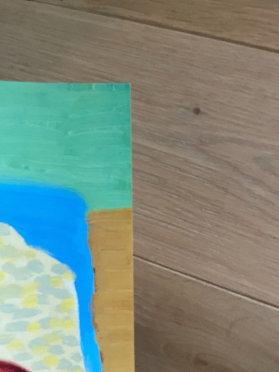 Image 1 of David Hockney,  Dog Paintings 43  Salts Mill 1995. 1853 Gallery Salts Mill Saltaire Yorkshire, copyright David Hockney, Printed 