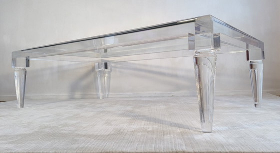 Image 1 of ✨💎 Exceptionnelle grande table basse FABIANART – Altuglas massif – Made in Italy 💎✨