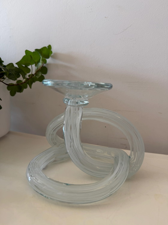 Bougeoir Murano Nœud Infini – Bougeoirs et chandeliers, Glass (photo 3 of 6)