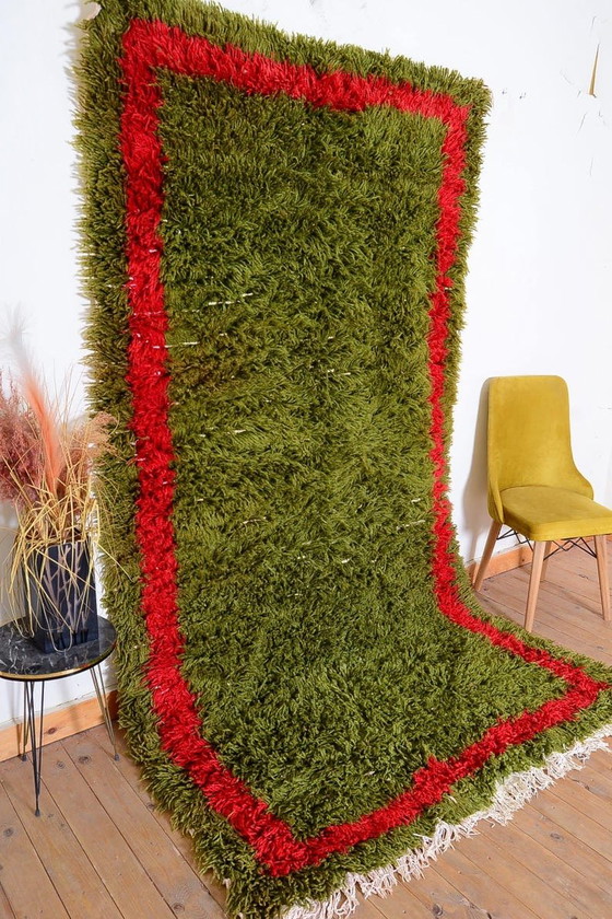 Image 1 of Handgemaakt vloerkleed van puur wol, traditioneel vakmanschap, 150x250 cm