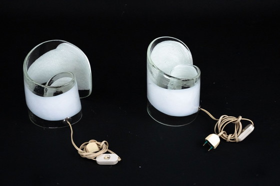 Image 1 of La Murrina, pair of Murano glass table lamps. Italy 1970s
