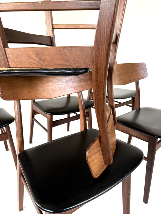 Image 1 of 6x vintage Deense eetkamerstoel, Farstrup Møbler ‘60