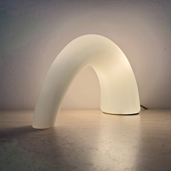 Image 1 of Fontana Arte Thor glass table lamp , 1980s Italy
