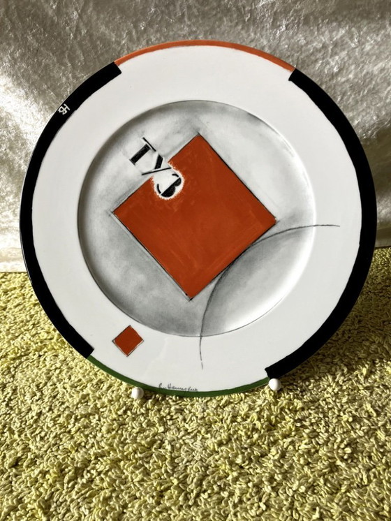 Image 1 of Vladimir Njemuchin - Villeroy & Boch - insegna a muro costruttivista 1991