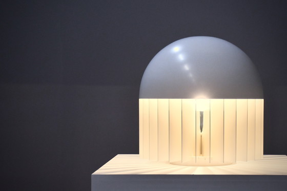 Image 1 of Large Metal 'MT' Table / Floor Lamp by Giancarlo Mattioli for Sirrah, Italy 1969