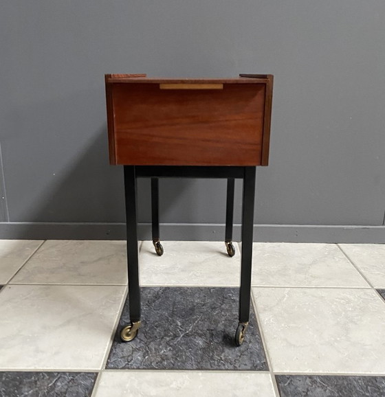 Image 1 of Teak Sewing Box by Opal 1970s