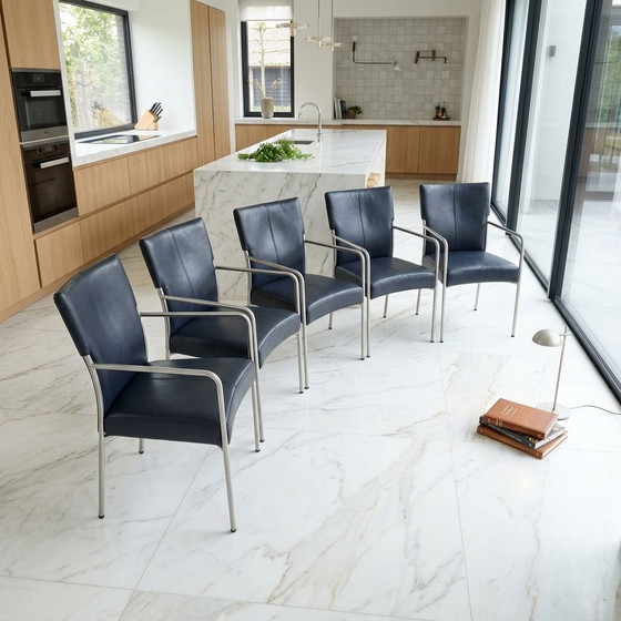 6 chaises de salle à manger Bert Plantagie modèle Style – Cuir (photo 2 of 6)