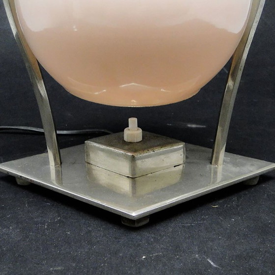 Glass and Metal Table Lamp, Germany, 1930s (photo 9 of 15)