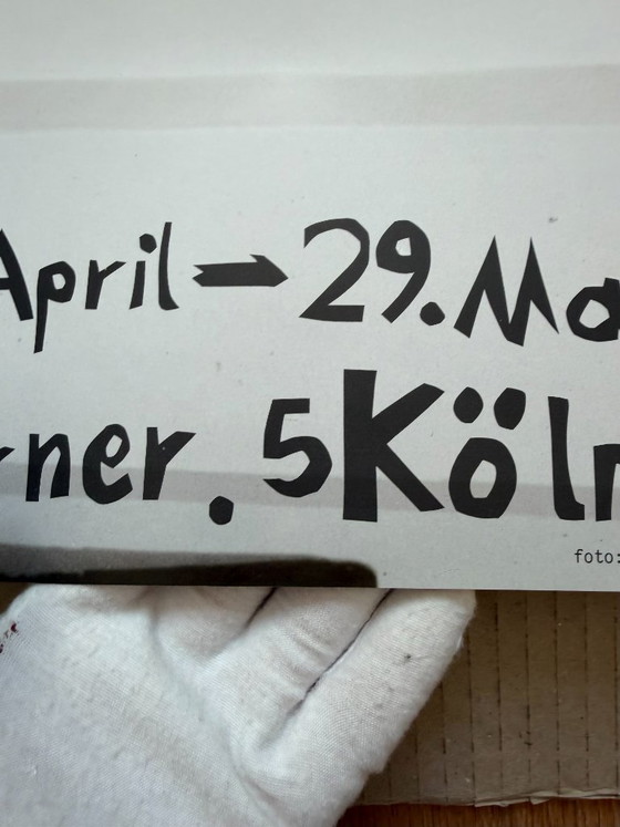 Felix Droese, Galerie Rudolf Zwirner, 1982, Vintage Exhibition Poster – Paper (photo 6 of 9)