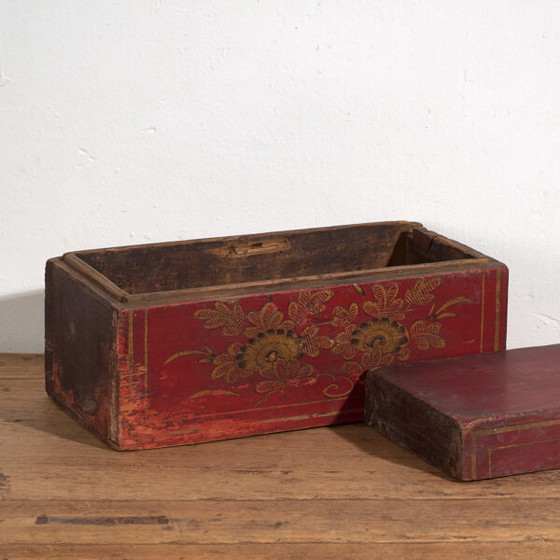 Cassa rossa antica con dettagli floreali (c.1900) #44 – Vetrine (photo 17 of 37)