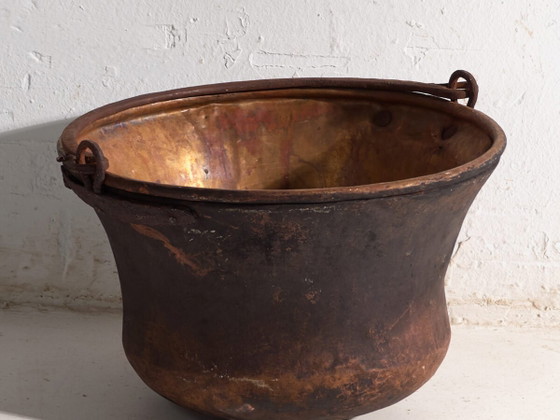 Antique copper cauldron – Central Europe, circa 1900 – Kitchen accessories, Iron (photo 2 of 40)