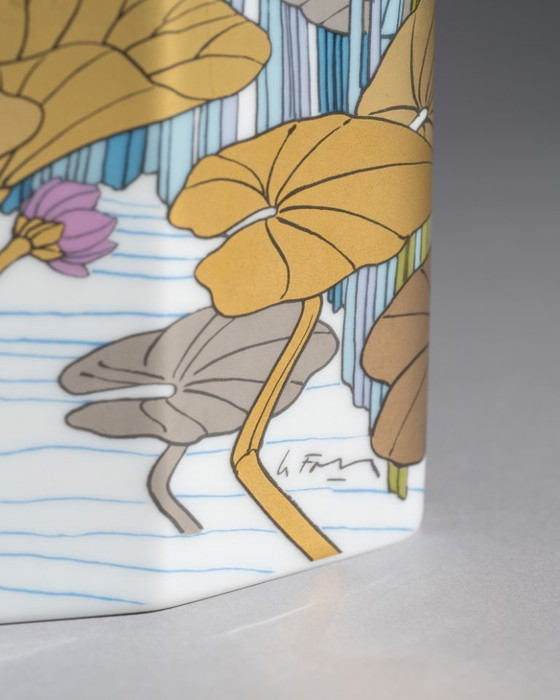 Image 1 of Alain Le Foll & × Tapio Wirkkala Rosenthal Porcelain Vase & Lidded-Box Set