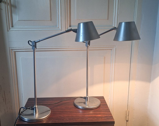 Pola Ámsterdam – tafellampen, Aluminium, Metal