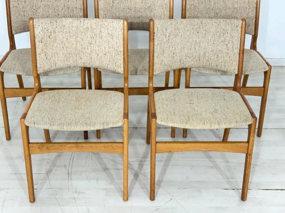 Image 1 of Set di 6 sedie Erik Buch di metà secolo / Sedie da sala da pranzo / Sedie da cucina