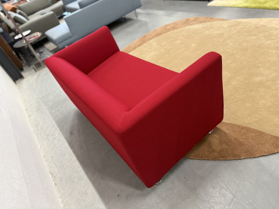 Image 1 of Divano Gelderland 4800 Bank 2 posti in tessuto Vidar rosso 160