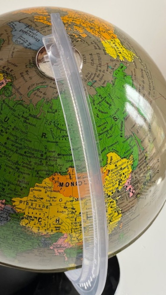 Image 1 of Illuminated Earth Globe Made in Italy