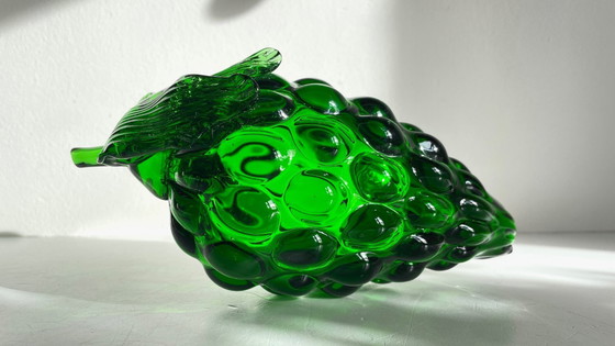 Image 1 of Vintage groene glazen druiventros