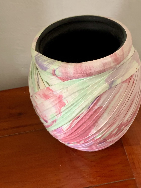 Draped Stoneware Vase by Emilio Robba for Drimmer 80-90s – Drimmer par Robba, Cotton, Ceramic (photo 5 of 11)