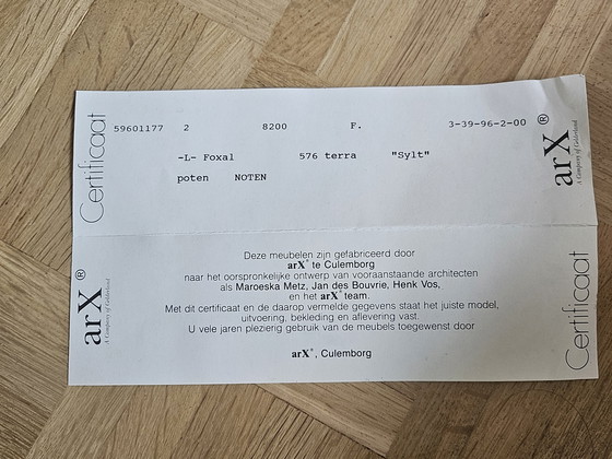 Image 1 of Jan Des Bouvrie armchairs for Arx/ Gelderland with certificate of authenticity