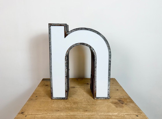Image 1 of Vintage Illuminated Advertising Letter N , 1960s
