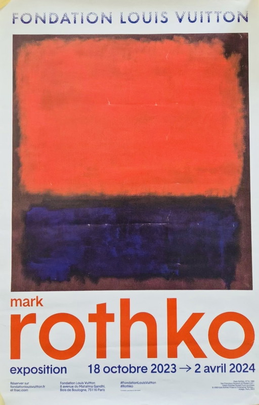 Mark rothko poster vuitton fondation paris design mad men